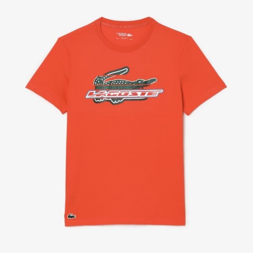 T-Shirt Lacoste Sport Algodon Ecologico Orange T-Shirt Lacoste Sport Algodon Ecologico Orange