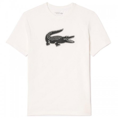 T-Shirt Lacoste Sport Branco Preto T-Shirt Lacoste Sport Branco Preto