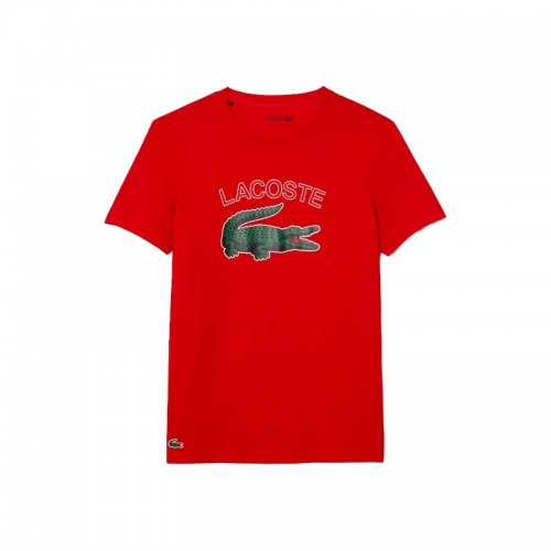 T-Shirt do Lacoste Sport Vermelho T-Shirt do Lacoste Sport Vermelho