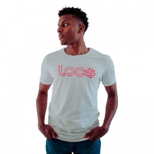 Camiseta louca Marco Credores Vermelho Branco Camiseta louca Marco Credores Vermelho Branco