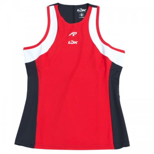 Camiseta Lok A1 Padel Elk Blanco Negro Mujer Camiseta Lok A1 Padel Elk Blanco Negro Mujer