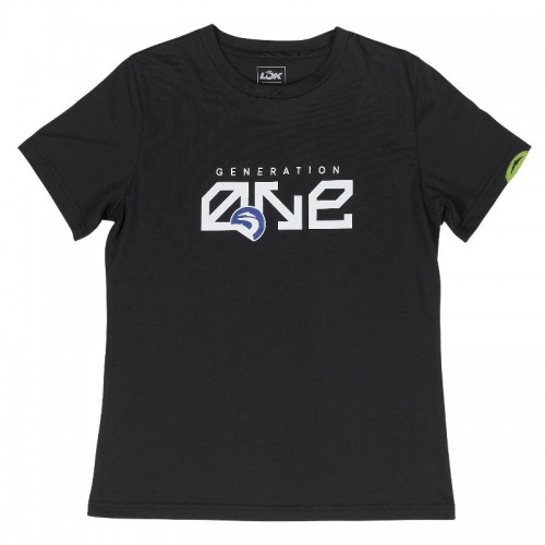 Camiseta Lok Gen One Preta para Mulheres Camiseta Lok Gen One Preta para Mulheres