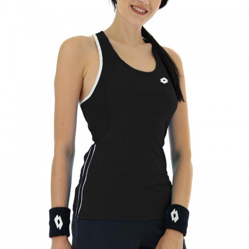 Camiseta Lotto Squadra II Negro Mujer Camiseta Lotto Squadra II Negro Mujer