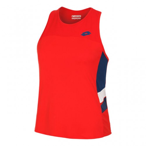 Camiseta Lotto Squadra III Rojo Intenso Mujer Camiseta Lotto Squadra III Rojo Intenso Mujer