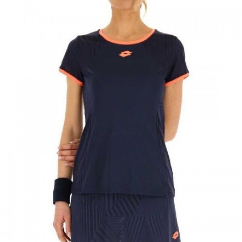 Camiseta Lotto Superrapida V Azul Marino Mujer Camiseta Lotto Superrapida V Azul Marino Mujer