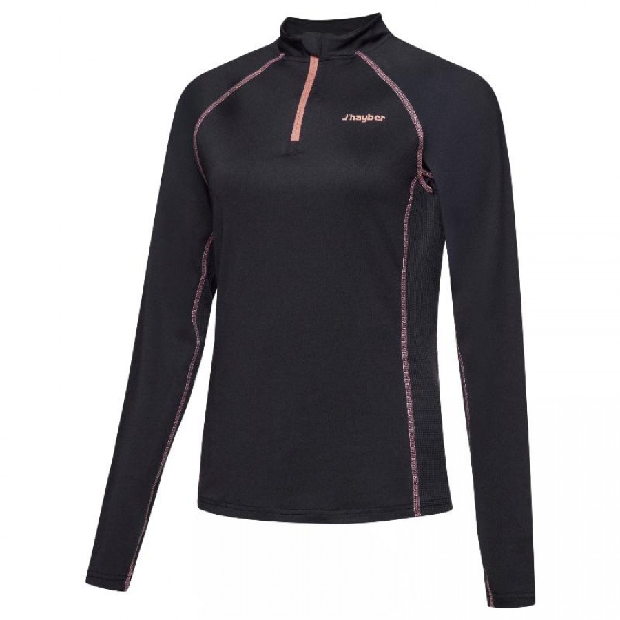 JHayber Alpina T-Shirt Manches Longues Noir Femme