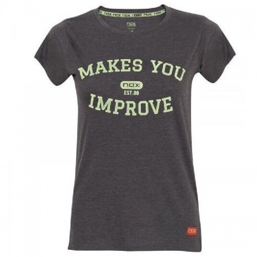 Camiseta Nox Basic Gris Mujer Camiseta Nox Basic Gris Mujer