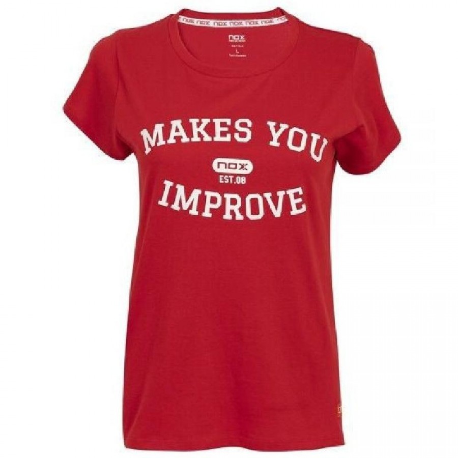 Nox Basic Rouge T-Shirt Femme