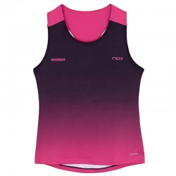 Camiseta Nox Pro Morado Rosa Degradado Mujer