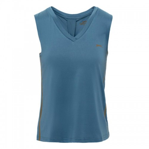 Camiseta Feminina Azul Lola Slazenger Camiseta Feminina Azul Lola Slazenger