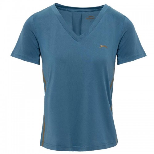 Camiseta Feminina Azul Lucia Slazenger Camiseta Feminina Azul Lucia Slazenger