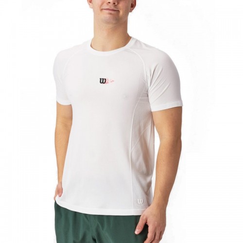 Camiseta Wilson Bela Seamless Tripulacão Blanco