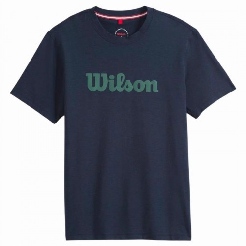 Camiseta Wilson Easy Street Azul Marinho Verde Camiseta Wilson Easy Street Azul Marinho Verde