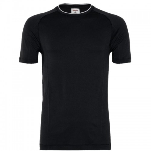 Camiseta Wilson Equipe Seamless Crew Negro