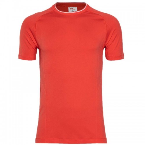 Camiseta Wilson Equipe Seamless Crew Rojo Camiseta Wilson Equipe Seamless Crew Rojo