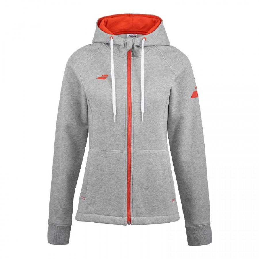 Chaqueta Babolat Exercise Gris Jaspeado Mujer