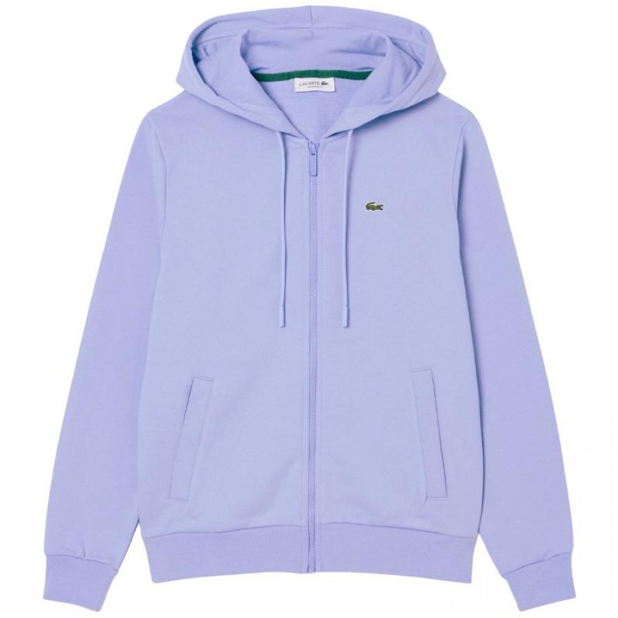 Lacoste Sport Veste en Coton Bleu Violet Femme