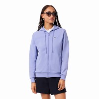 Lacoste Sport Veste en Coton Bleu Violet Femme