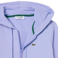 Lacoste Sport Veste en Coton Bleu Violet Femme