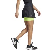 Jupe Adidas Pleated Aeroready Pro Black Lime