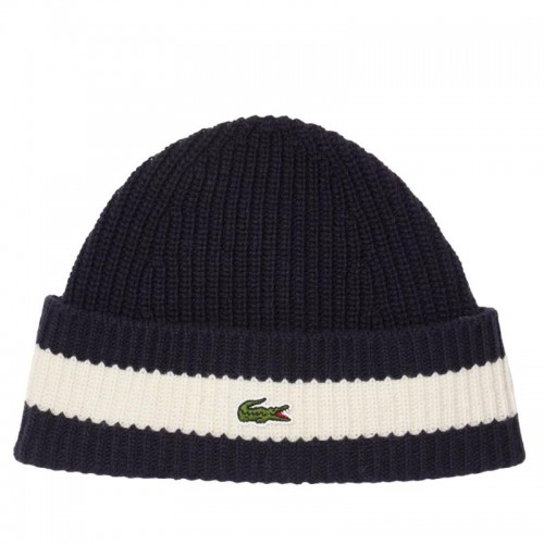 Chapéu de Lã Branca Azul Marinho Lacoste Chapéu de Lã Branca Azul Marinho Lacoste