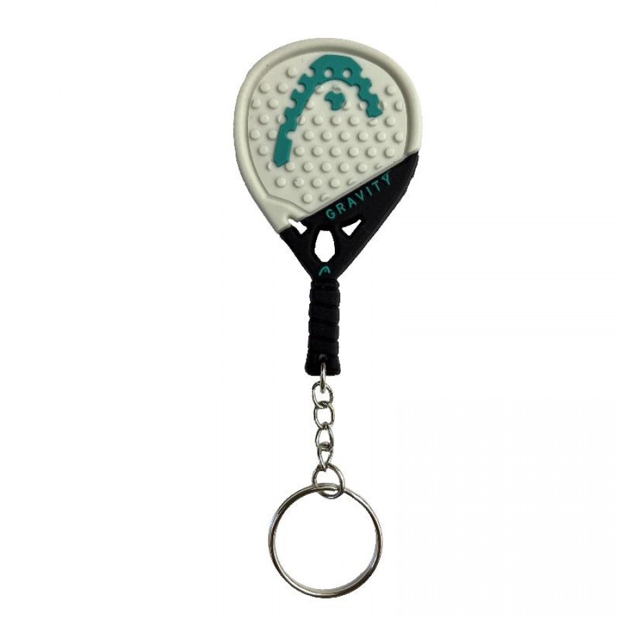 Chaveiro de gravidade de padel de cabeça