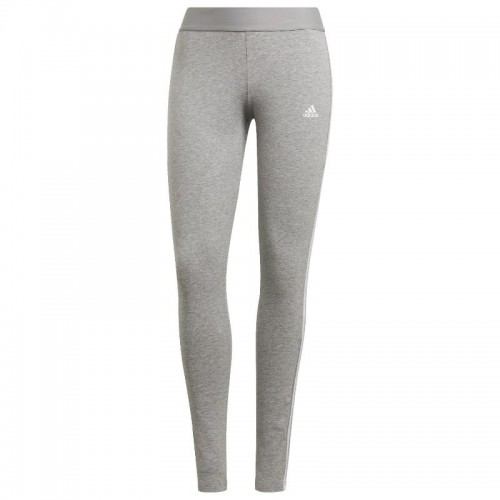 Leggings Adidas 3 Stripes Cinzento Branco Leggings Adidas 3 Stripes Cinzento Branco