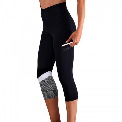 Mallas Endless Line Pocket HW Negro Gris Mallas Endless Line Pocket HW Negro Gris