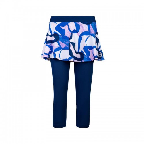 Saia legging Bidi Badu Faida Azul Escuro Rosa Estampa Saia legging Bidi Badu Faida Azul Escuro Rosa Estampa