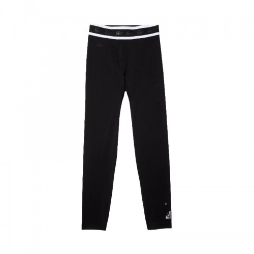 Mallas Lacoste Sport Cintura Estampada 7/8 Negro Mallas Lacoste Sport Cintura Estampada 7/8 Negro