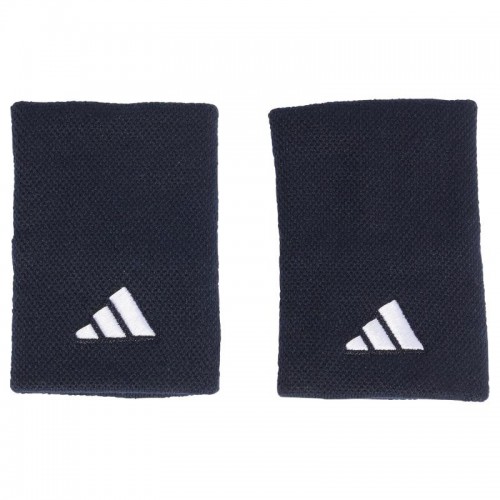 Muñequeras Adidas Azul Oscuro Blanco Grande 2 Unidades