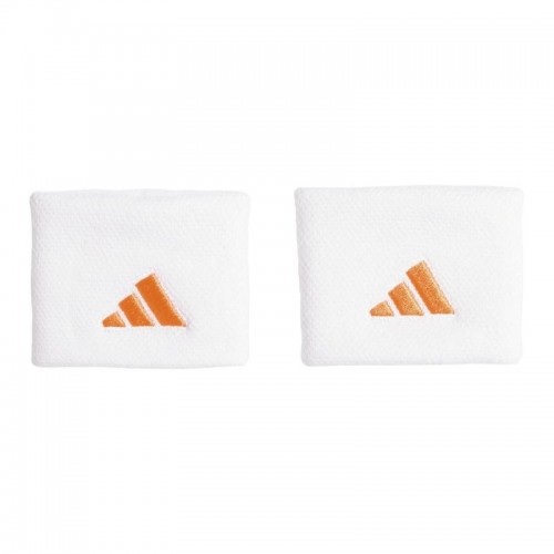 Muñequeras Adidas Blanco Naranja 2 Unidades