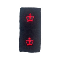 Braccialetti neri neri con corona nera 2 unita