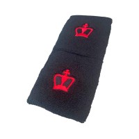 Braccialetti neri neri con corona nera 2 unita