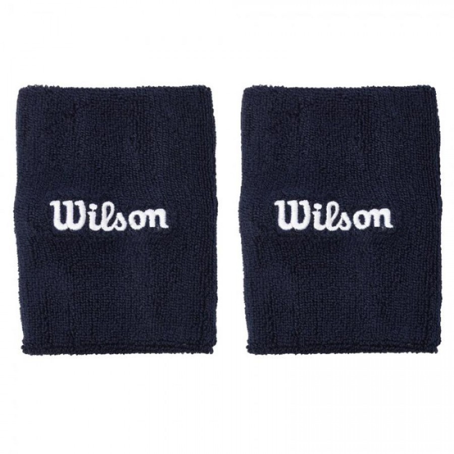 Bracelets Wilson Wide Terry Bleu Marine 2 Unités