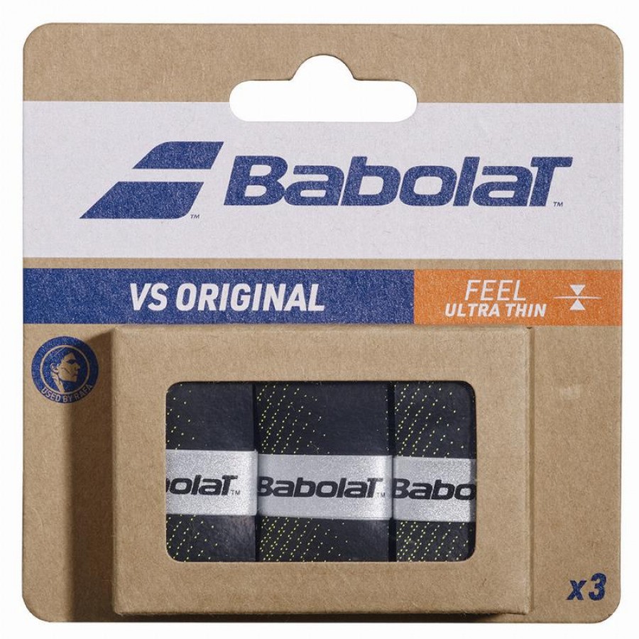 Couvre-poignées Babolat VS Original Negro Amarillo 3 Unidades