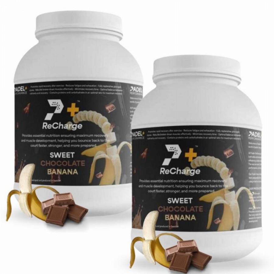 Pacote Bote Padel Performance ReCharge Chocolate Banana X2
