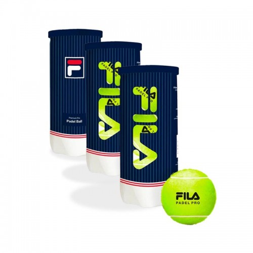 Pack de 3 Latas de Bolas Fila Padel Premium Pro Pack de 3 Latas de Bolas Fila Padel Premium Pro