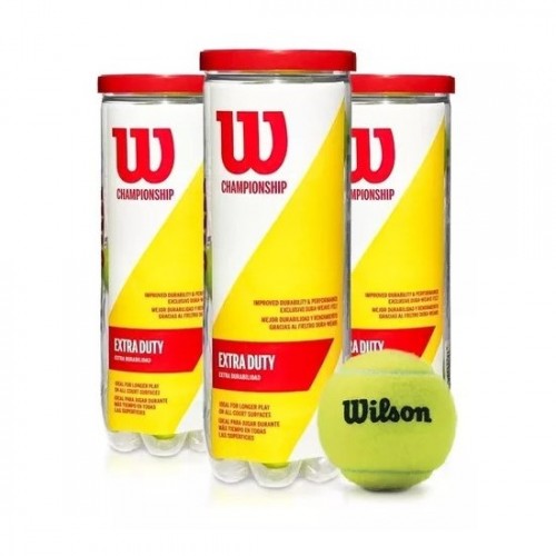 Pack de 3 Botes de Pelotas Wilson Championship Extra Duty Pack de 3 Botes de Pelotas Wilson Championship Extra Duty