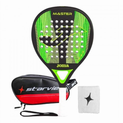 Joma Master Noir Vert Pelle Fluor Pack avec Trousse de Toilette et Bracelet