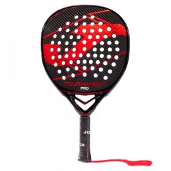 Raquette des joueurs noirs rouges du tournoi Joma Pro