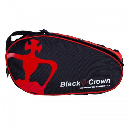 Saco de padel Black Crown Ultimate Series V2 preto vermelho Saco de padel Black Crown Ultimate Series V2 preto vermelho