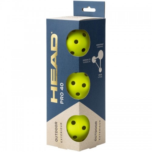 Pelotas Pickleball Head Pro 40 Outdoor 3 Unidades