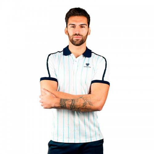 Polo Cartri Amonet Branco Azul Marinho Polo Cartri Amonet Branco Azul Marinho