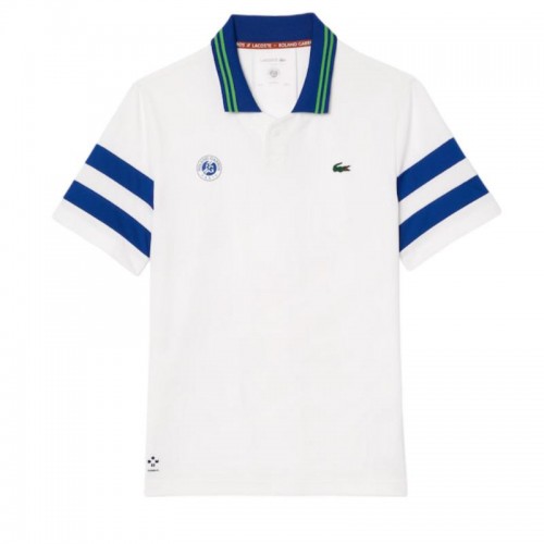 Lacoste Roland Garros Medvedev T-Shirt Polo Marinho Branco Lacoste Roland Garros Medvedev T-Shirt Polo Marinho Branco