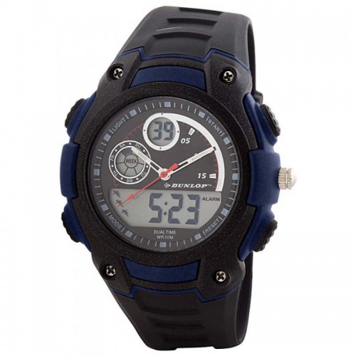 Relogio Dunlop Preto Azul Relogio Dunlop Preto Azul