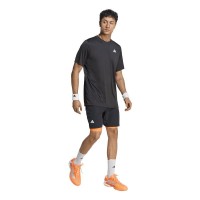 Conjunto Curto Adidas Negro Naranja