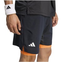 Conjunto Curto Adidas Negro Naranja
