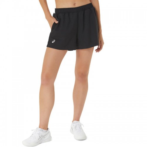 Short Asics Court Negro Blanco Mujer Short Asics Court Negro Blanco Mujer
