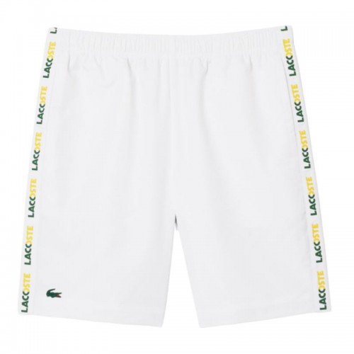 Fato Desportivo Lacoste calções  Branco Verde Fato Desportivo Lacoste calções  Branco Verde